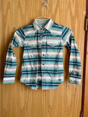 Ariat western shirt- girls